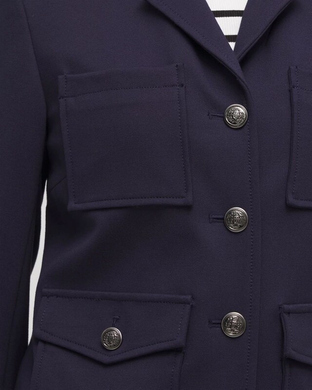 Ponte Cropped Jacket - image 4